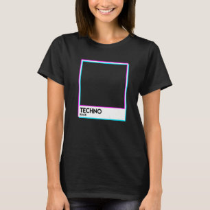 Black Techno Music EDM Electro Deep House T-shirt