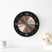 Black tendance avec horloge murale centre en bronz (Maison)