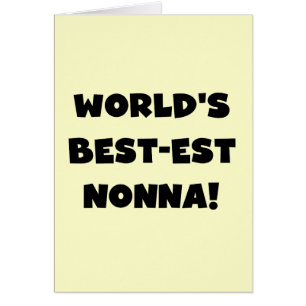 Black Text Meilleurs T-shirts et cadeaux Nonna