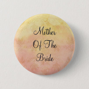 Black Text Moeder of Bride Button