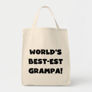Black Text 's Werelds Beste Grampa T-shirts Gesche Tote Bag