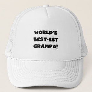 Black Text 's Werelds Beste Grampa T-shirts Gesche Trucker Pet