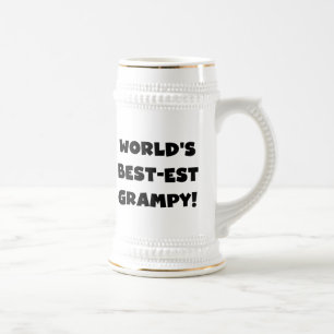 Black Text 's Werelds beste Grampy Gifts Bierpul