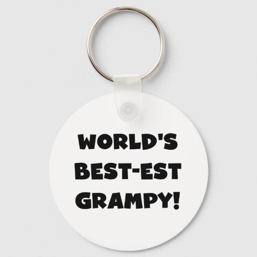 Black Text 's Werelds beste Grampy Gifts Sleutelhanger (Voorkant)