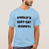 Black Text 's Werelds beste Grampy Gifts T-shirt (Voorkant)