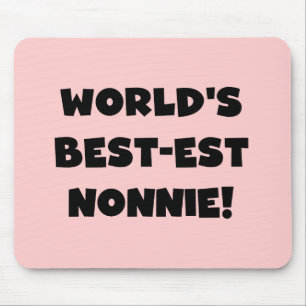 Black Text 's Werelds beste Nonnie Gifts Muismat