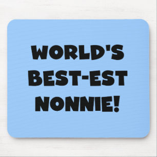 Black Text 's Werelds beste Nonnie Gifts Muismat
