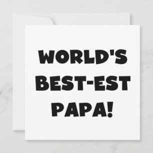 Black Text 's Werelds Beste Papa Tshirts en gesche