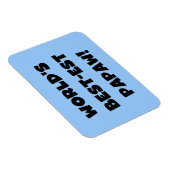 Black Text 's Werelds beste Papaw geschenken Magneet (Rechterzijde)