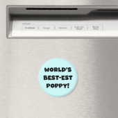Black Text 's Werelds beste Poppy Gifts Magneet (Insitu (Vaatwasser))