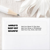 Black Text World's Best-est Gramps Gifts Etiket (Insitu)