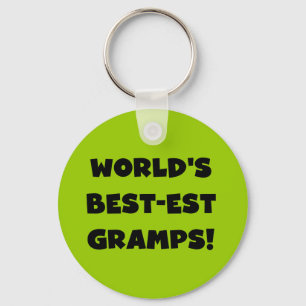 Black Text World's Best-est Gramps Gifts Sleutelhanger