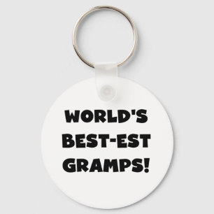 Black Text World's Best-est Gramps Gifts Sleutelhanger