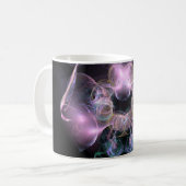 Black & Tha Smoke Modern Abstract Koffiemok (Voorkant links)