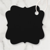 Black Think of Me Celebration of Life Candle Bedankjes Labels (Achterkant)