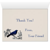 Black Throated Blue Warbler Bird Hartelijk dank (Binenzijde Horizontaal (Onderkant))