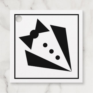 Black Tie - Tuxedo vrijgezellenfeest Bedankjes Labels