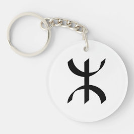 Black TIFINAGH - Berber Tifinagh - Amazigh Tifinag Sleutelhanger