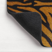 Black Tiger Stripe Typografie Muismat (Hoek)