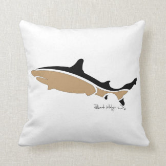 Black TIp Shark Pillow Kussen