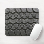 Black Tire Tread Photography Mousepad Muismat (Met muis)