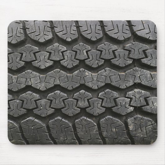Black Tire Tread Photography Mousepad Muismat (Voorkant)