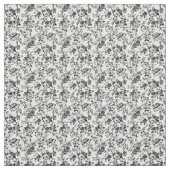 Black Toile Blooming Vine Stof (Swatch)