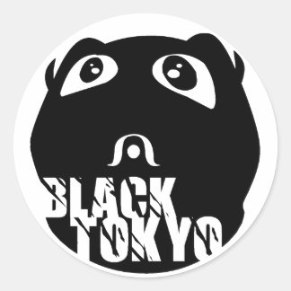 Black-Tokyo x Lamebot voedt frenzy Slaps Ronde Sticker