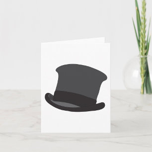 Black Top Hat Classic Steampunk Victoriaans Kaart