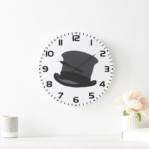 Black Top Hat Grote Klok
