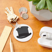 Black Top Hat Sleutelhanger