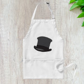 Black Top Hat Standaard Schort