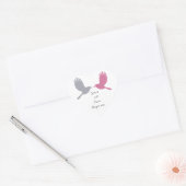 Black Tortelduifjes Sticker (Envelop)