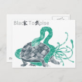 Black Tortoise Briefkaart (Voorkant / Achterkant)