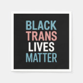 Black Trans LGBTQ Support Lives Matter Transgender Servet (Voorkant)