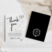 Black Travel Destination Carte de remerciements de