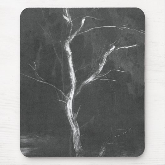 Black Tree Mousepad Muismat (Voorkant)