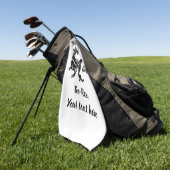 Black Trex de baas Dino Golfhanddoek (Groen)