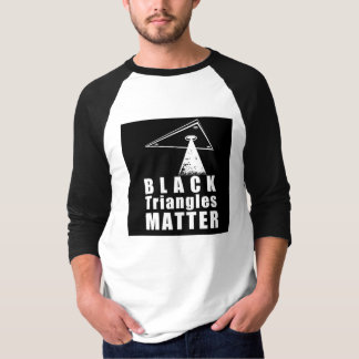 Black Triangle Matter Raglan T-shirt