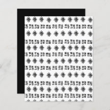 Black Tribal Abstract markeerpapier