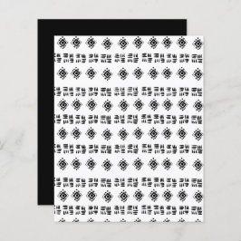 Black Tribal Abstract markeerpapier