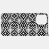 Black Tribal Diamonds Mud Cloth African Pattern Case-Mate iPhone Case (Achterkant (horizontaal))