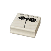 Black Tribal Flight Dragon Fantasy Rubberstempel (Stempel)