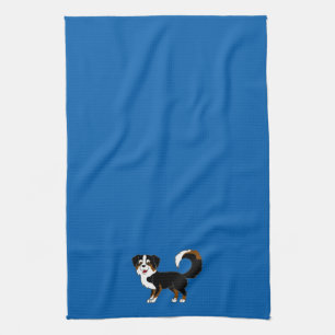 Black Tricolor Australian Shepherd Dog Theedoek