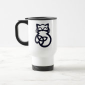 Black Trinity Knot Celtic Chat Voyage Mug (Gauche)