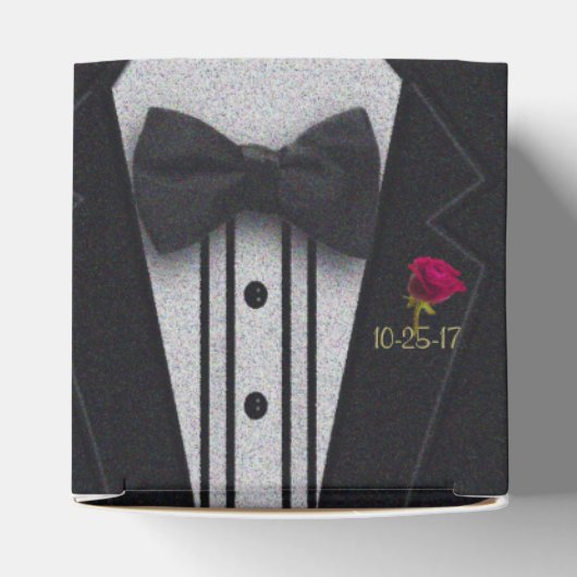 Black Tuxedo | Cadeaubox Bedankdoosjes (Bovenkant)