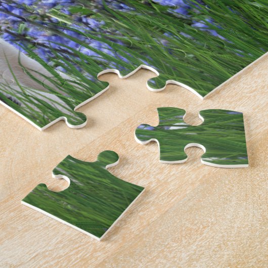 Black Tuxedo Cats in Garden Jigzaag Puzzle Legpuzzel (Zijkant)
