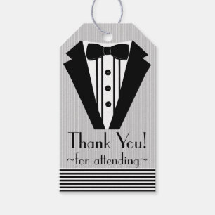 Black Tuxedo Hartelijk dank Cadeaulabel