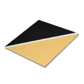 Black Two Color Simple Triangle Kitchen Tegeltje (Zijkant)