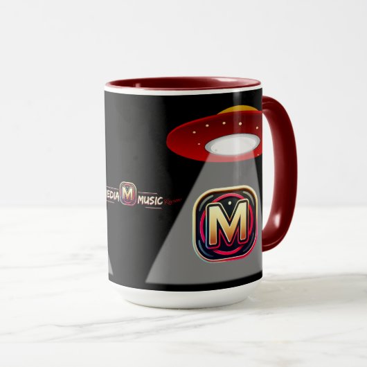 Black UFO Coffee Mug (Devant droit)